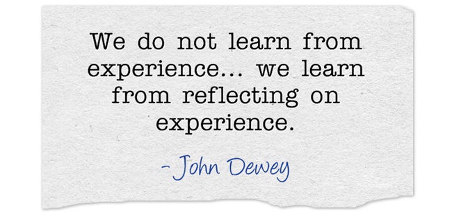 Quote on reflection in learning
